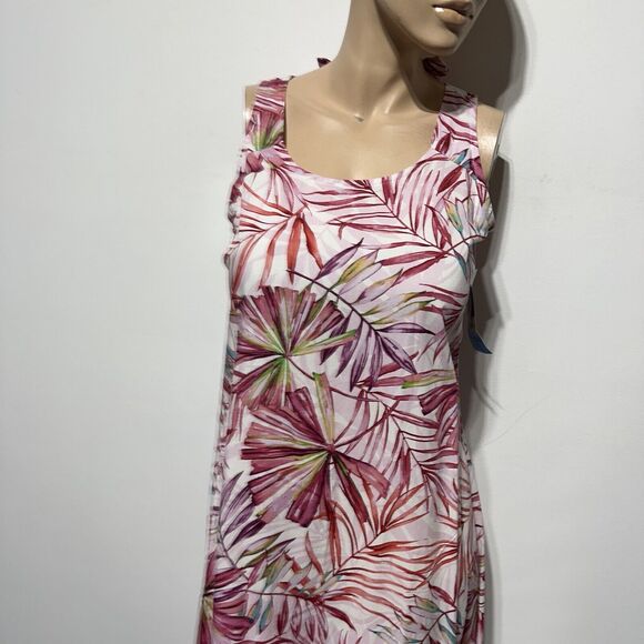 Puanani Dress Women’s Aloha Floral Mini Hawaiian RJC Size M Cutout Tie Back NWT - Picture 2 of 8